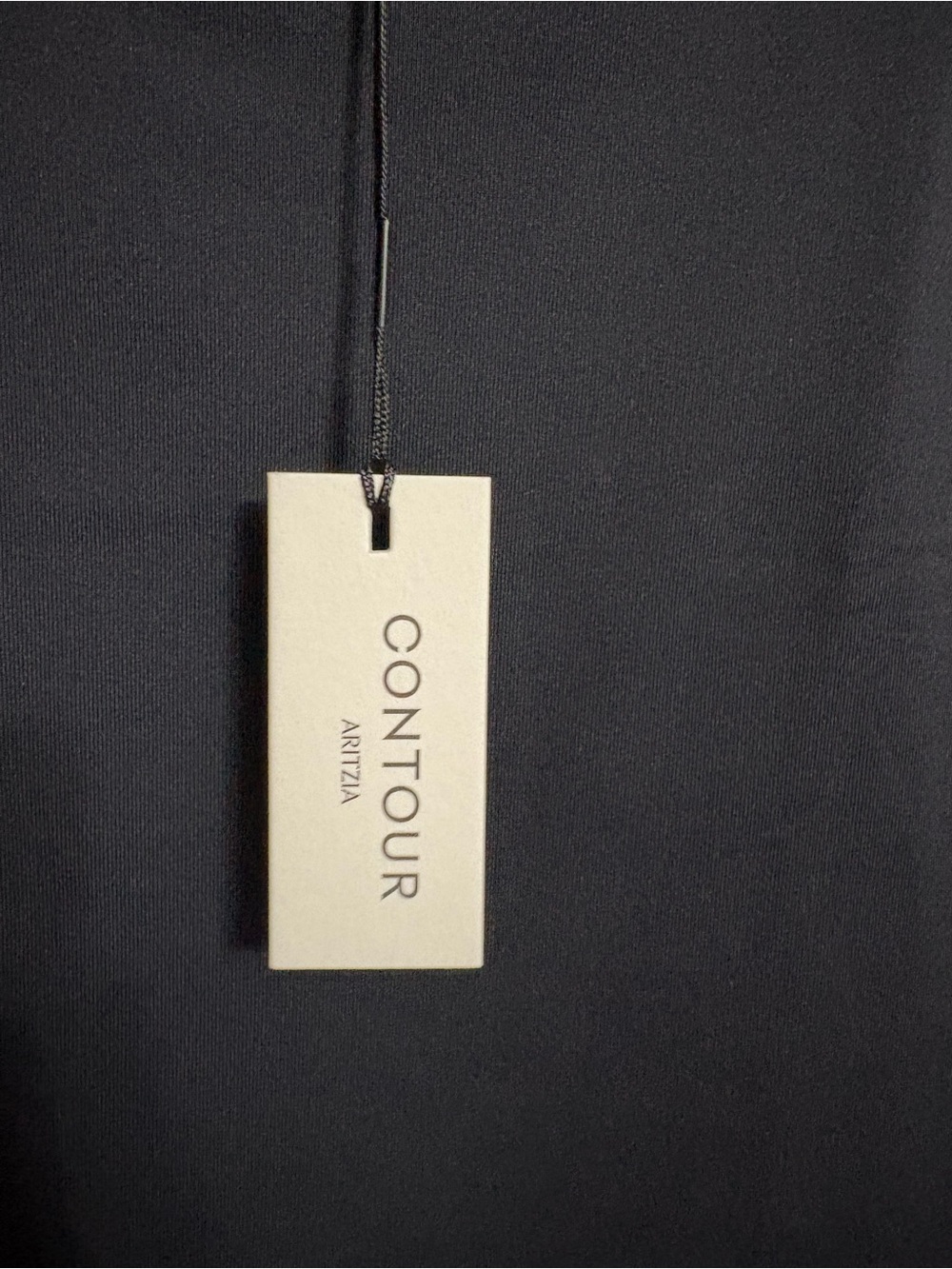 NWT- Aritzia Black Original Contour Squareneck Hip Longsleeve - Picture 7 of 9